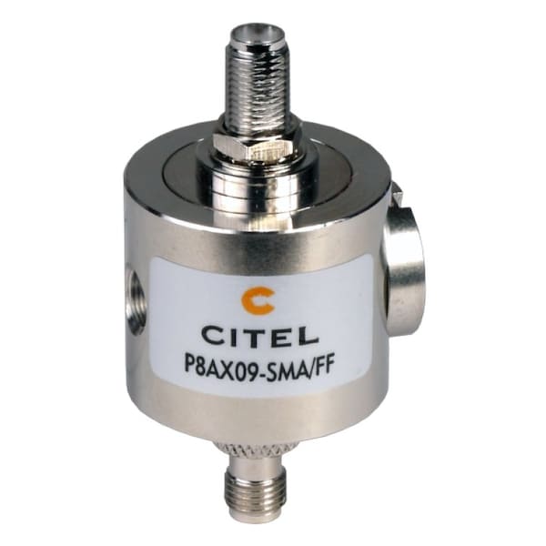 Citel Outdoor RF Protector, Dc-3.5 Ghz, Dc Pass, 25W, Imax 20Ka, Female-Female Sma Connector P8AX09-SMA/FF - main